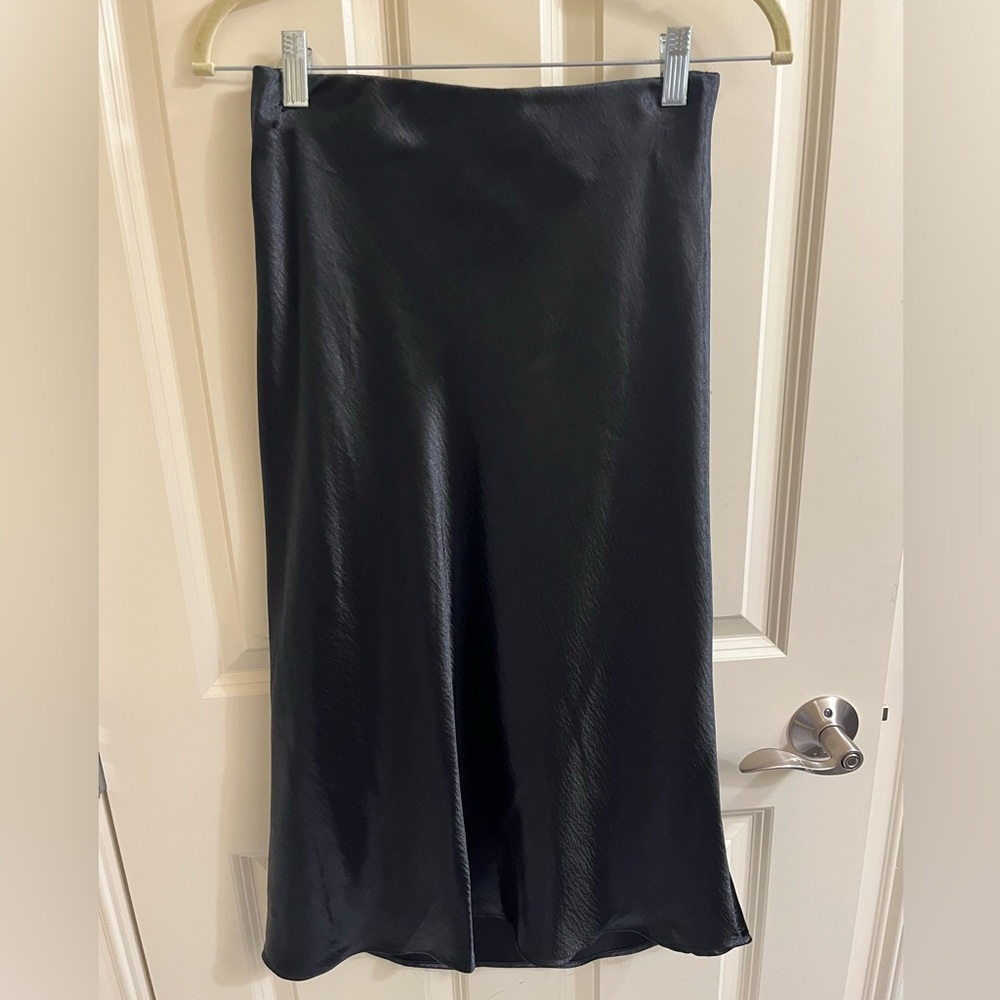 A New Day (Target Brand) Black Shine Midi Skirt size XS